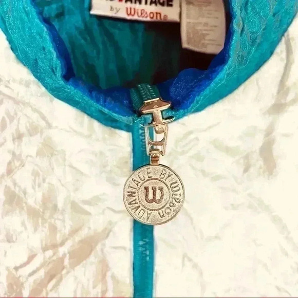 Wilson Advantage Vintage “80’s” Style Bomber Windbreaker Zip Lined Jacket Size L - Picture 5 of 16